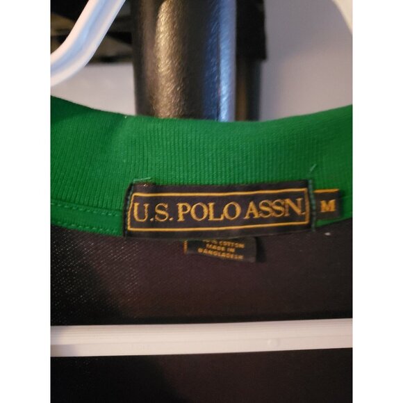 U.s. Polo Assn Green Us Open Championship Polo Size Medium - Picture 5 of 7